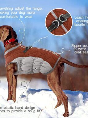 FUAMEY Dog Coat for Large Dogs